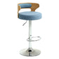 Contemporary Metal Stool PU Leather Barstools in Matte Finish for Home