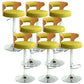 Contemporary Metal Stool PU Leather Barstools in Matte Finish for Home