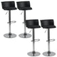 Scandinavian Adjustable Height Barstool Faux Leather Swivel Bar Stools Black 4 Piece Set Upholstered Clearhalo 'Bar Furniture' 'Bar Stools' 'bar_stools' 'furn' 'furn_bar_stools' 'Furniture' 'Kitchen & Dining Furniture' 5696119