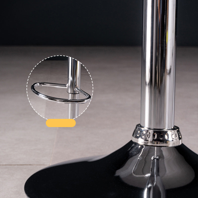 Scandinavian Adjustable Height Barstool Faux Leather Swivel Bar Stools Clearhalo 'Bar Furniture' 'Bar Stools' 'bar_stools' 'furn' 'furn_bar_stools' 'Furniture' 'Kitchen & Dining Furniture' 5696131