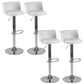Scandinavian Adjustable Height Barstool Faux Leather Swivel Bar Stools White 4 Piece Set Upholstered Clearhalo 'Bar Furniture' 'Bar Stools' 'bar_stools' 'furn' 'furn_bar_stools' 'Furniture' 'Kitchen & Dining Furniture' 5696137