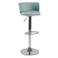 Scandinavian Adjustable Height Barstool Faux Leather Swivel Bar Stools Mint Green 1 Piece Upholstered Clearhalo 'Bar Furniture' 'Bar Stools' 'bar_stools' 'furn' 'furn_bar_stools' 'Furniture' 'Kitchen & Dining Furniture' 5696145
