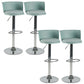 Scandinavian Adjustable Height Barstool Faux Leather Swivel Bar Stools Mint Green 4 Piece Set Upholstered Clearhalo 'Bar Furniture' 'Bar Stools' 'bar_stools' 'furn' 'furn_bar_stools' 'Furniture' 'Kitchen & Dining Furniture' 5696147