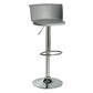Scandinavian Adjustable Height Barstool Faux Leather Swivel Bar Stools Grey 1 Piece Non-Upholstered Clearhalo 'Bar Furniture' 'Bar Stools' 'bar_stools' 'furn' 'furn_bar_stools' 'Furniture' 'Kitchen & Dining Furniture' 5696155