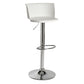 Scandinavian Adjustable Height Barstool Faux Leather Swivel Bar Stools White 1 Piece Non-Upholstered Clearhalo 'Bar Furniture' 'Bar Stools' 'bar_stools' 'furn' 'furn_bar_stools' 'Furniture' 'Kitchen & Dining Furniture' 5696160