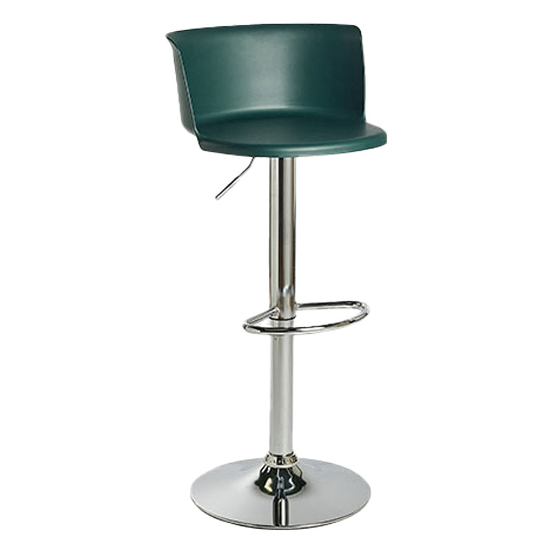 Scandinavian Adjustable Height Barstool Faux Leather Swivel Bar Stools Blackish Green 1 Piece Non-Upholstered Clearhalo 'Bar Furniture' 'Bar Stools' 'bar_stools' 'furn' 'furn_bar_stools' 'Furniture' 'Kitchen & Dining Furniture' 5696165