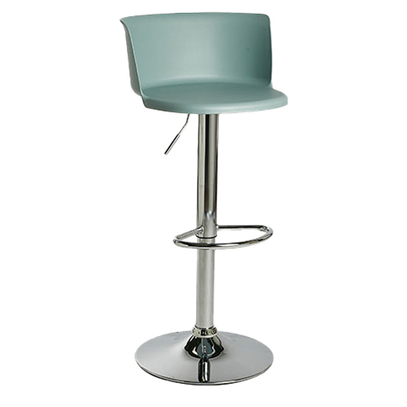 Scandinavian Adjustable Height Barstool Faux Leather Swivel Bar Stools Mint Green 1 Piece Non-Upholstered Clearhalo 'Bar Furniture' 'Bar Stools' 'bar_stools' 'furn' 'furn_bar_stools' 'Furniture' 'Kitchen & Dining Furniture' 5696170