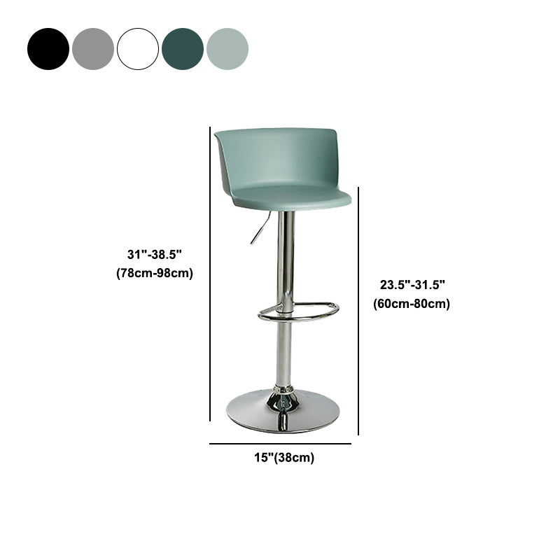 Scandinavian Adjustable Height Barstool Faux Leather Swivel Bar Stools Clearhalo 'Bar Furniture' 'Bar Stools' 'bar_stools' 'furn' 'furn_bar_stools' 'Furniture' 'Kitchen & Dining Furniture' 5696176