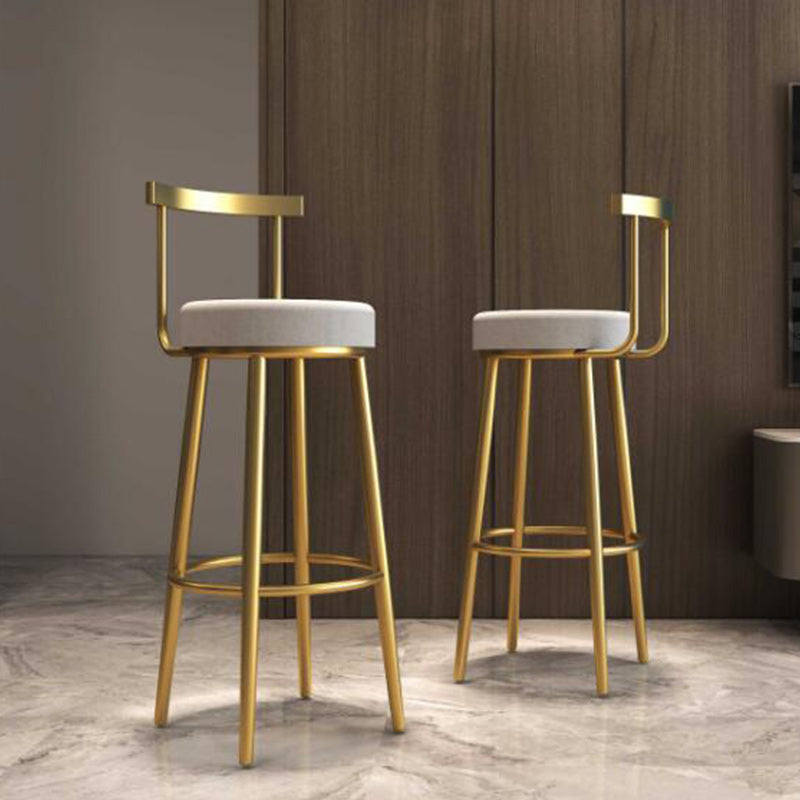 Tabouret de barre rond de repose-pied tissu tissu bas du dossier bas du bar pour Bristol