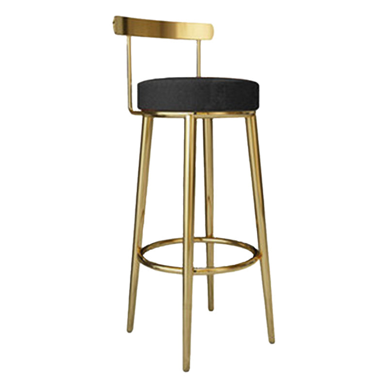 Tabouret de barre rond de repose-pied tissu tissu bas du dossier bas du bar pour Bristol