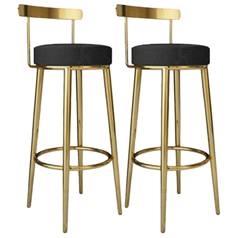 Tabouret de barre rond de repose-pied tissu tissu bas du dossier bas du bar pour Bristol