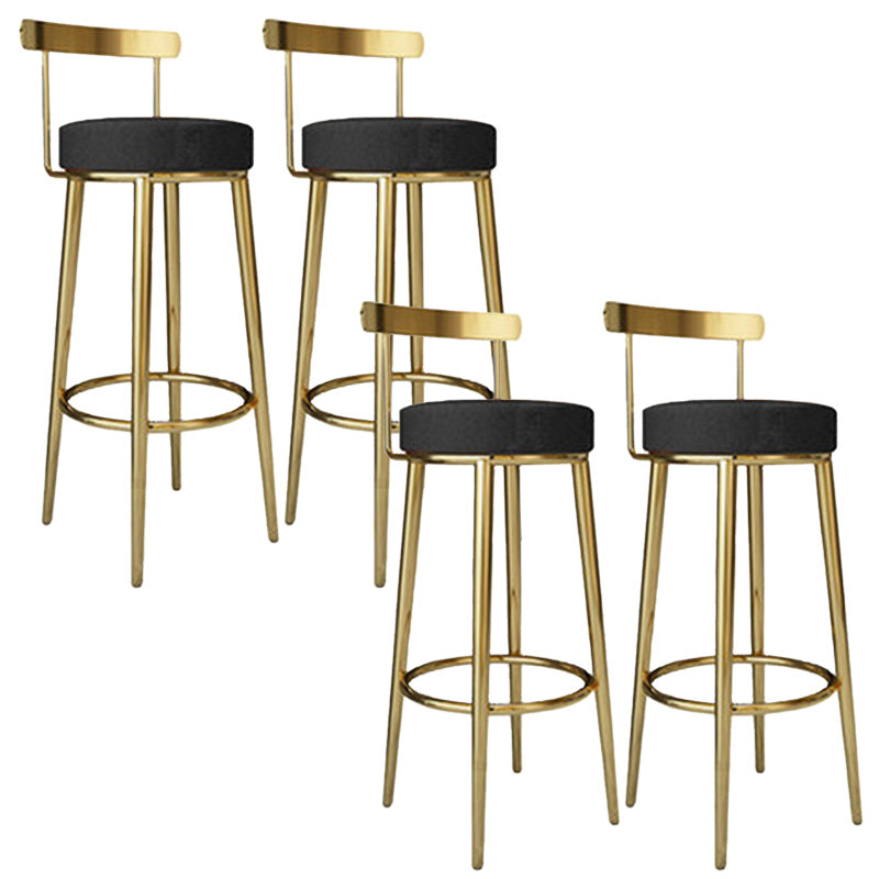 Tabouret de barre rond de repose-pied tissu tissu bas du dossier bas du bar pour Bristol