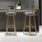 Tabouret de barre rond de repose-pied tissu tissu bas du dossier bas du bar pour Bristol