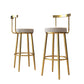 Tabouret de barre rond de repose-pied tissu tissu bas du dossier bas du bar pour Bristol