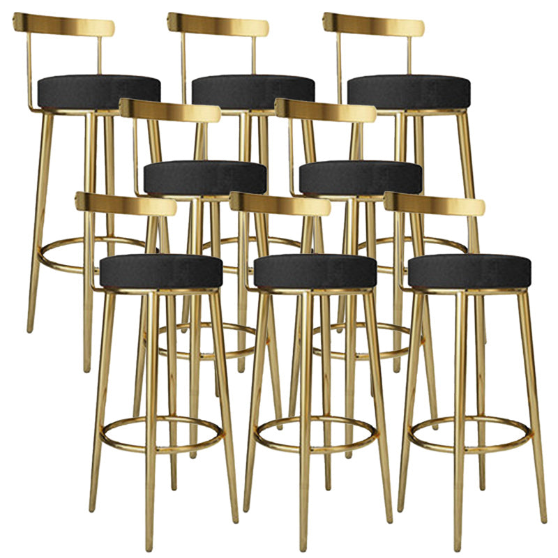 Tabouret de barre rond de repose-pied tissu tissu bas du dossier bas du bar pour Bristol