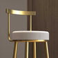 Tabouret de barre rond de repose-pied tissu tissu bas du dossier bas du bar pour Bristol