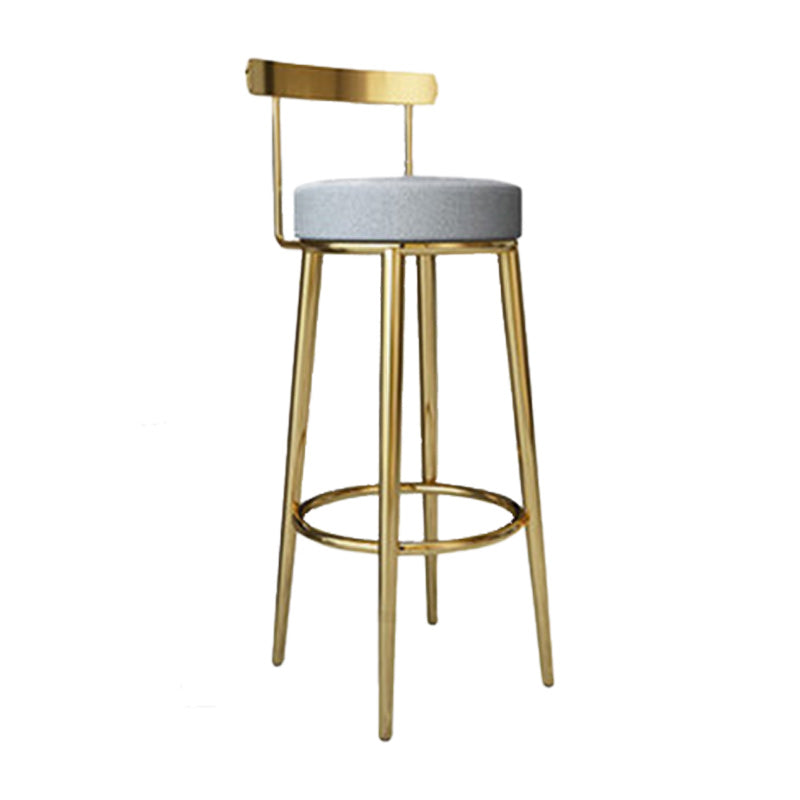 Tabouret de barre rond de repose-pied tissu tissu bas du dossier bas du bar pour Bristol