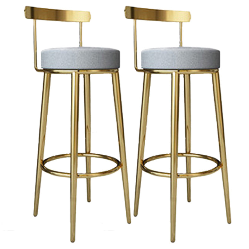 Tabouret de barre rond de repose-pied tissu tissu bas du dossier bas du bar pour Bristol