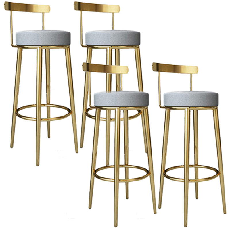 Tabouret de barre rond de repose-pied tissu tissu bas du dossier bas du bar pour Bristol