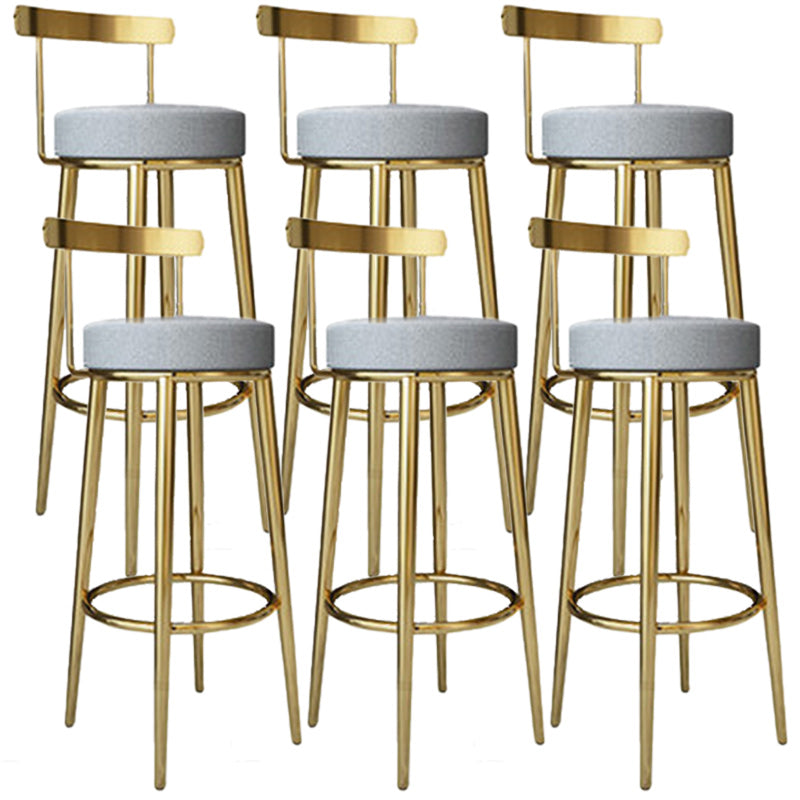 Tabouret de barre rond de repose-pied tissu tissu bas du dossier bas du bar pour Bristol