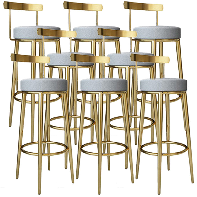 Tabouret de barre rond de repose-pied tissu tissu bas du dossier bas du bar pour Bristol
