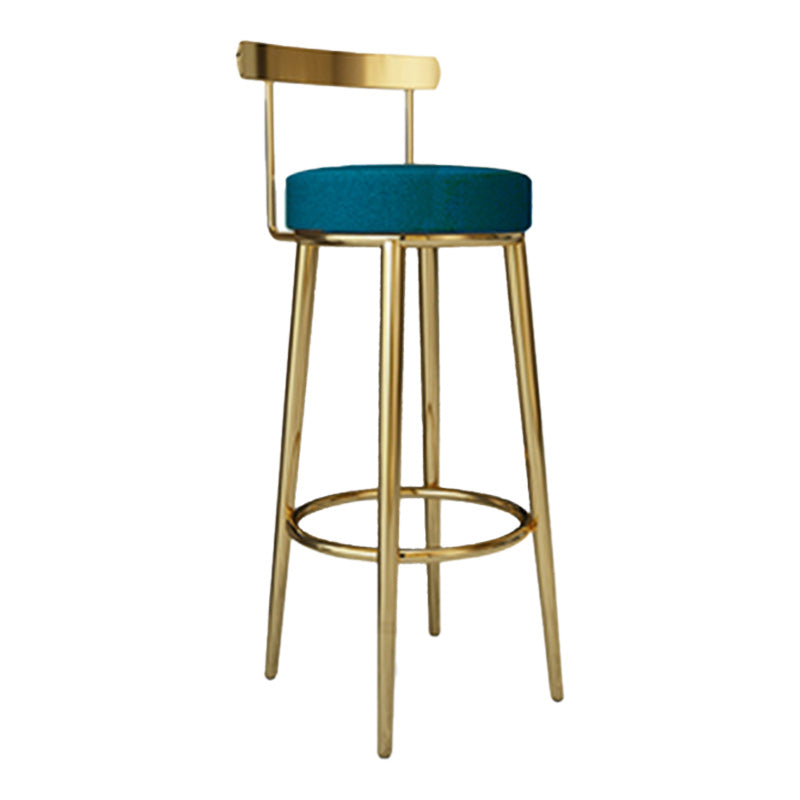 Tabouret de barre rond de repose-pied tissu tissu bas du dossier bas du bar pour Bristol