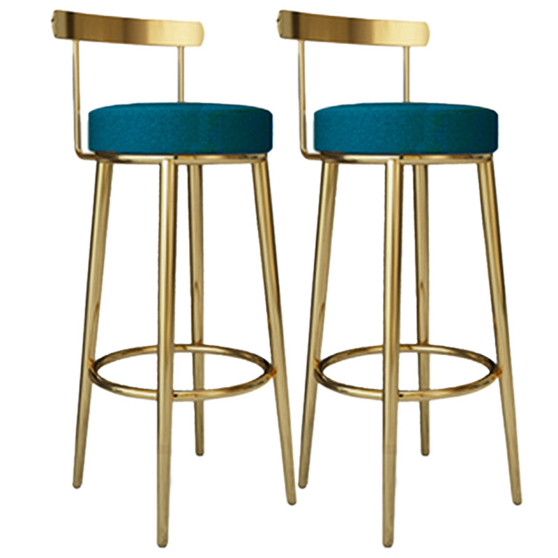 Tabouret de barre rond de repose-pied tissu tissu bas du dossier bas du bar pour Bristol