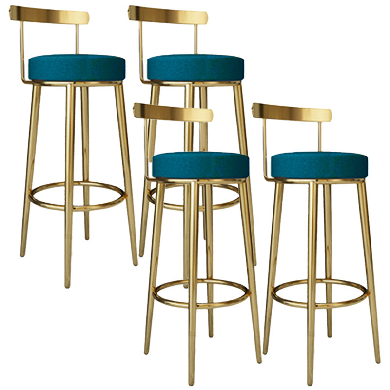 Tabouret de barre rond de repose-pied tissu tissu bas du dossier bas du bar pour Bristol