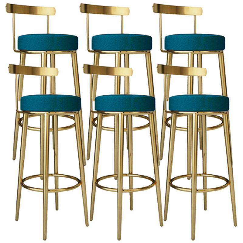 Tabouret de barre rond de repose-pied tissu tissu bas du dossier bas du bar pour Bristol