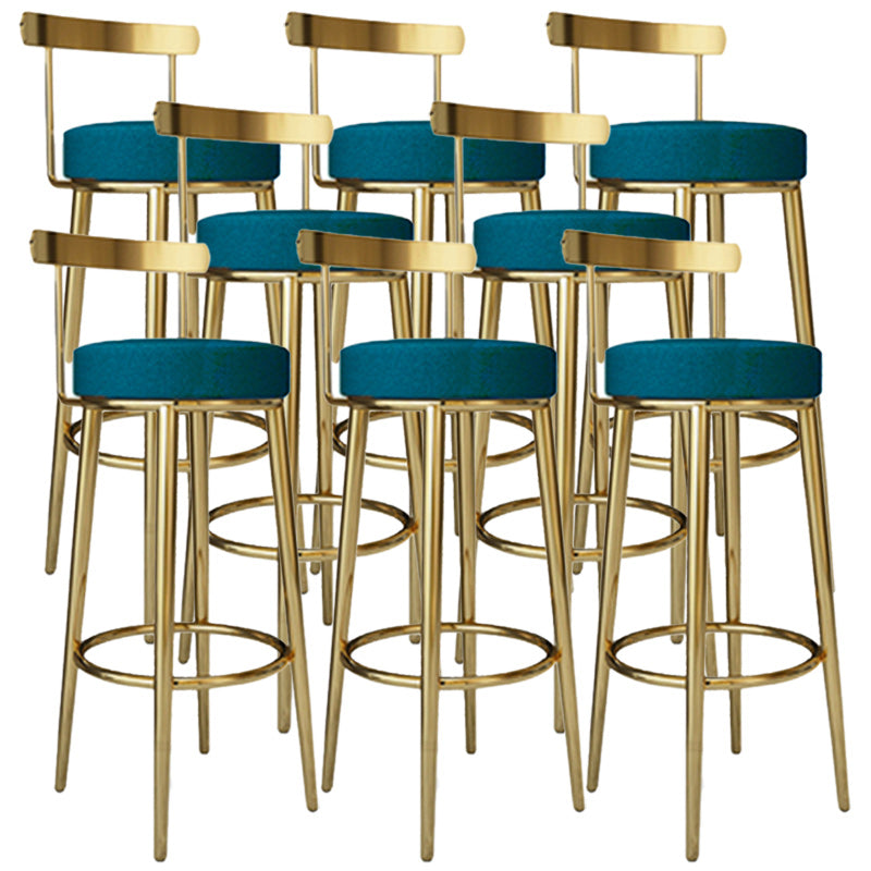 Tabouret de barre rond de repose-pied tissu tissu bas du dossier bas du bar pour Bristol