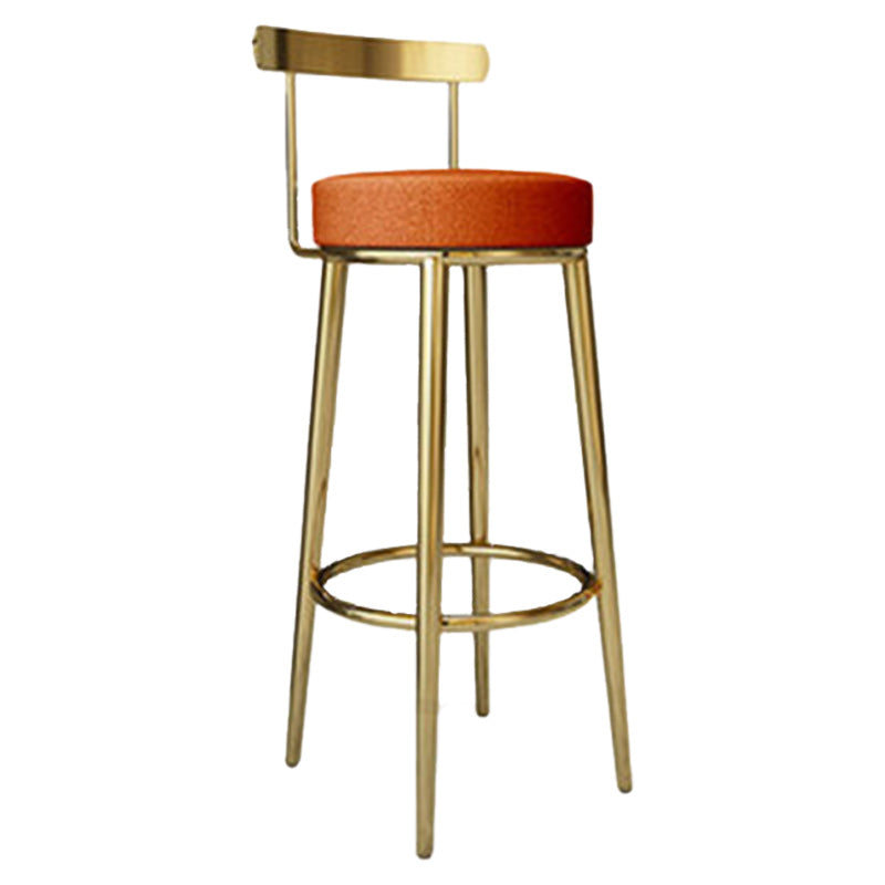 Tabouret de barre rond de repose-pied tissu tissu bas du dossier bas du bar pour Bristol