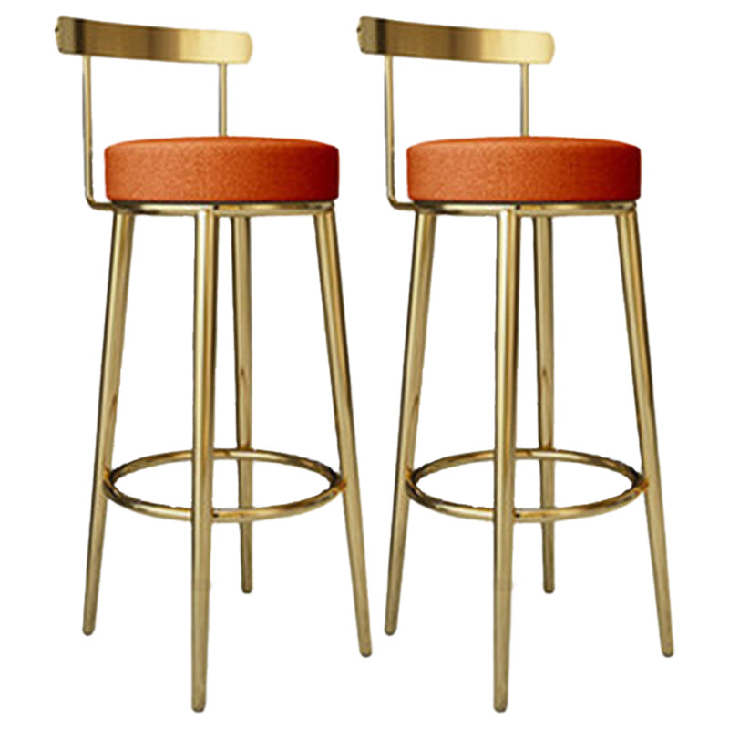 Tabouret de barre rond de repose-pied tissu tissu bas du dossier bas du bar pour Bristol