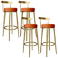 Tabouret de barre rond de repose-pied tissu tissu bas du dossier bas du bar pour Bristol