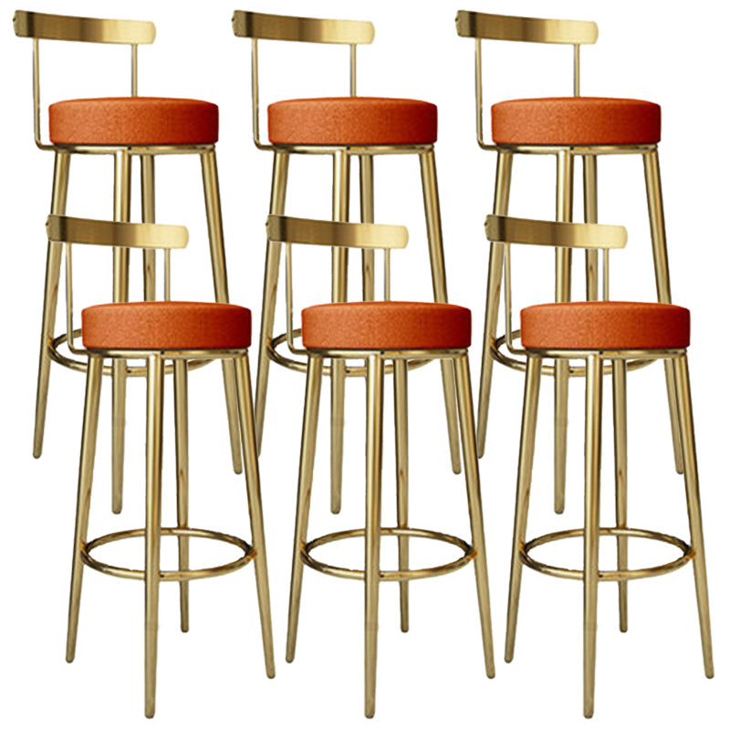 Tabouret de barre rond de repose-pied tissu tissu bas du dossier bas du bar pour Bristol