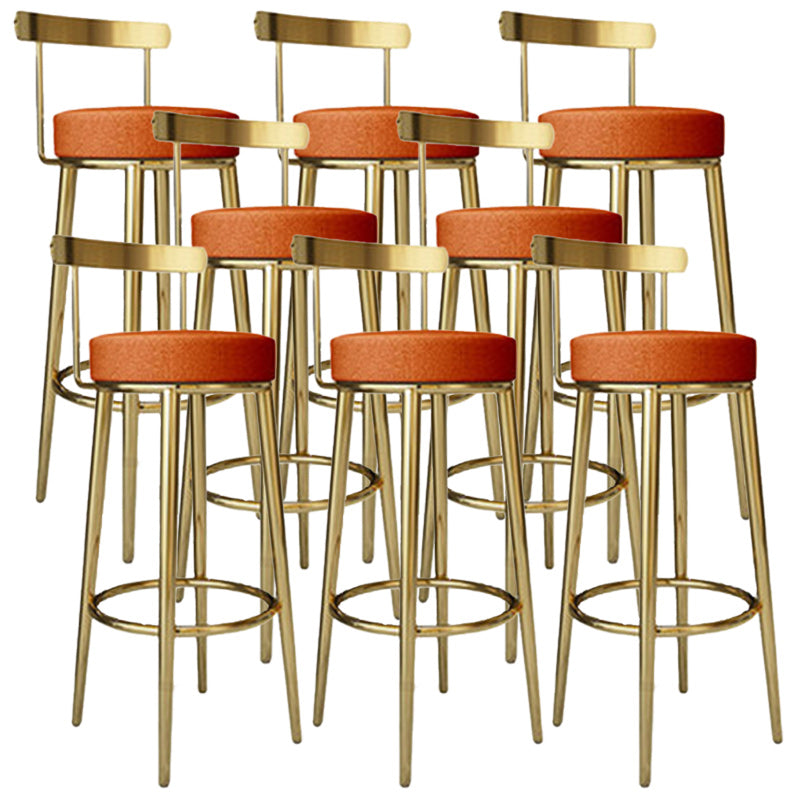 Tabouret de barre rond de repose-pied tissu tissu bas du dossier bas du bar pour Bristol