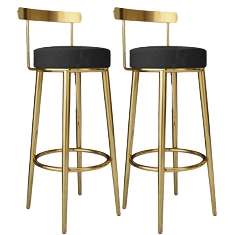 Tabouret de barre rond de repose-pied tissu tissu bas du dossier bas du bar pour Bristol