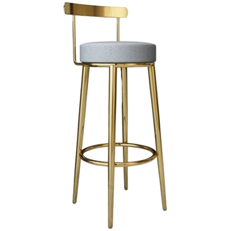 Tabouret de barre rond de repose-pied tissu tissu bas du dossier bas du bar pour Bristol