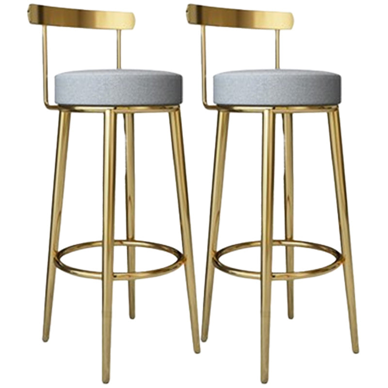 Tabouret de barre rond de repose-pied tissu tissu bas du dossier bas du bar pour Bristol