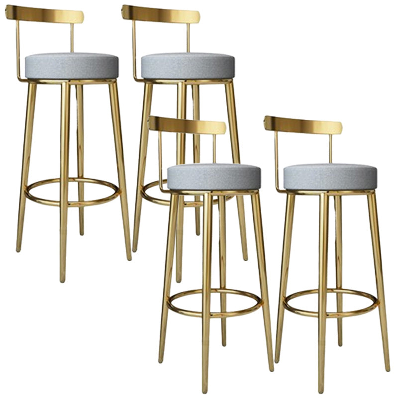 Tabouret de barre rond de repose-pied tissu tissu bas du dossier bas du bar pour Bristol