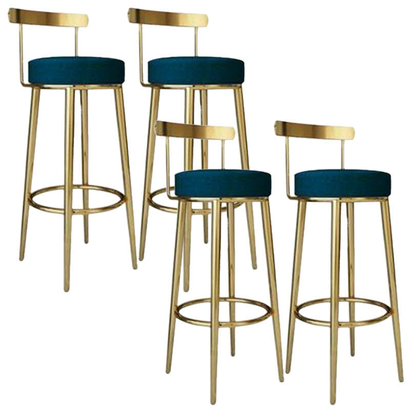 Tabouret de barre rond de repose-pied tissu tissu bas du dossier bas du bar pour Bristol