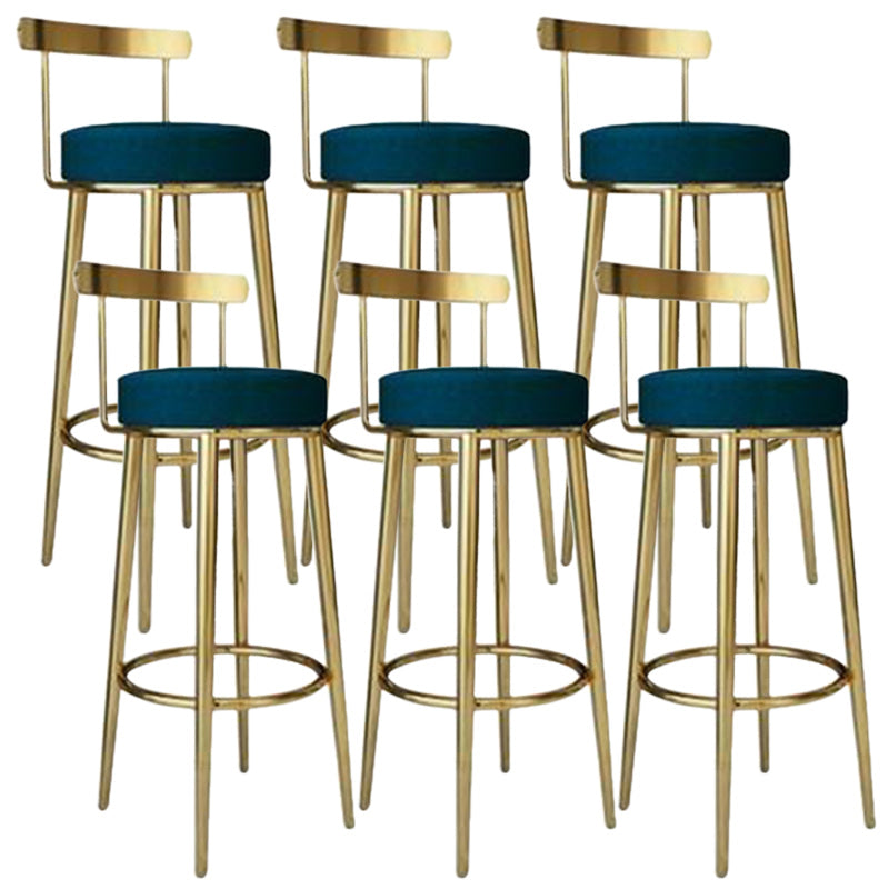 Tabouret de barre rond de repose-pied tissu tissu bas du dossier bas du bar pour Bristol