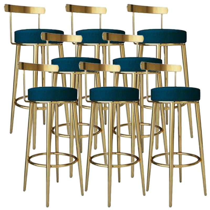 Tabouret de barre rond de repose-pied tissu tissu bas du dossier bas du bar pour Bristol