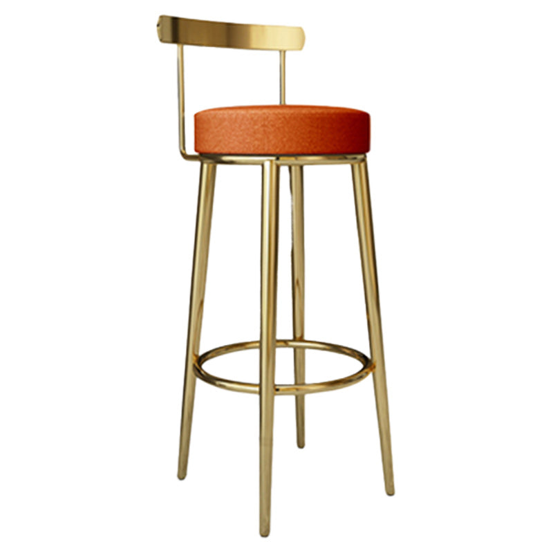 Tabouret de barre rond de repose-pied tissu tissu bas du dossier bas du bar pour Bristol