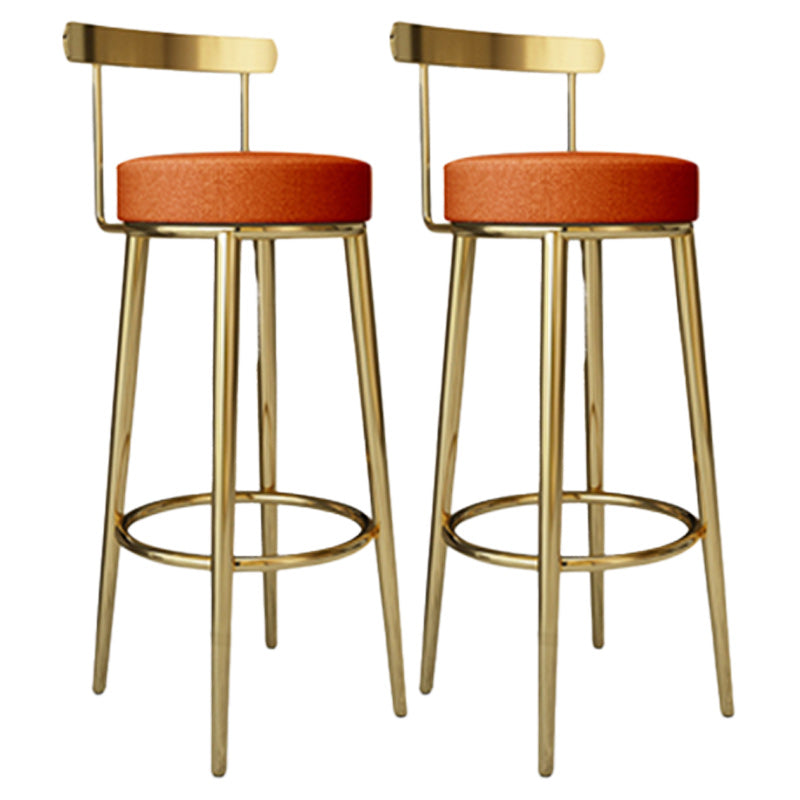 Tabouret de barre rond de repose-pied tissu tissu bas du dossier bas du bar pour Bristol