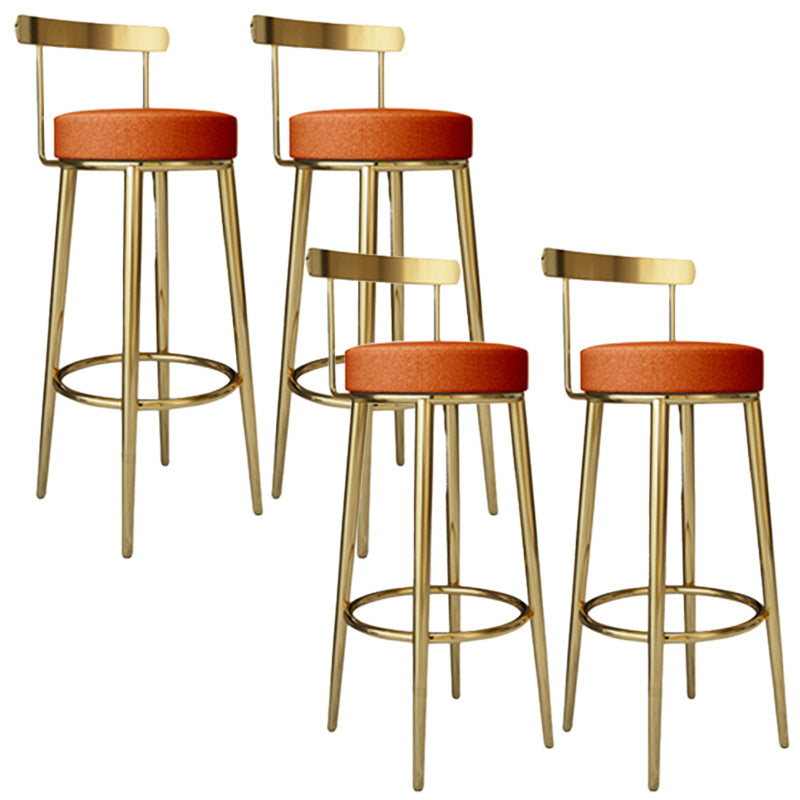 Tabouret de barre rond de repose-pied tissu tissu bas du dossier bas du bar pour Bristol