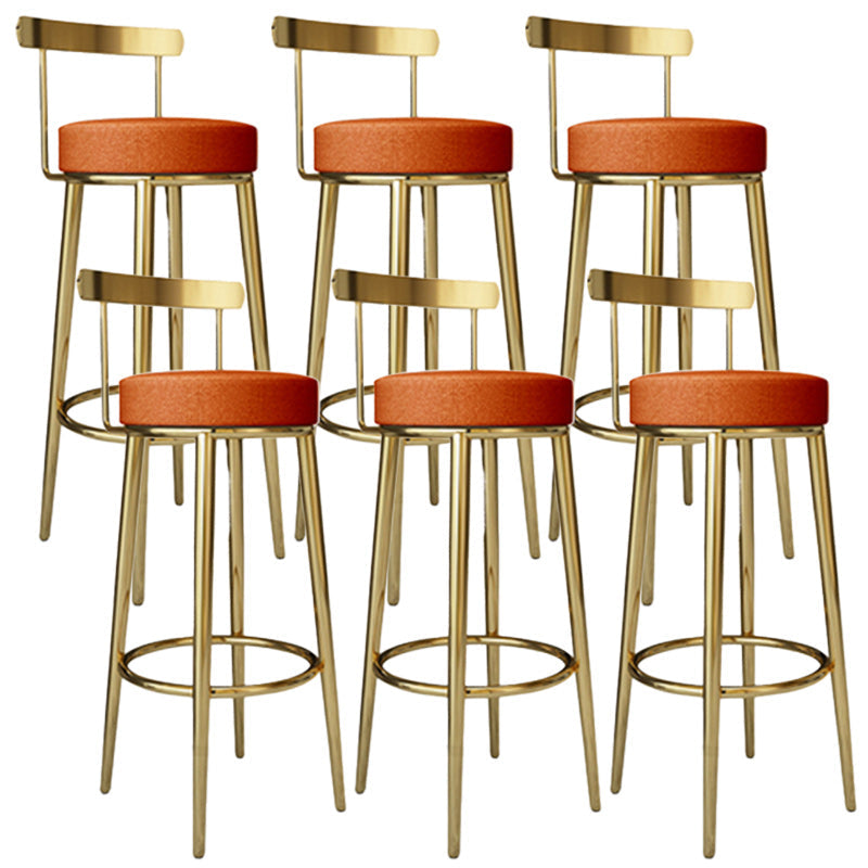 Tabouret de barre rond de repose-pied tissu tissu bas du dossier bas du bar pour Bristol