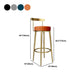 Tabouret de barre rond de repose-pied tissu tissu bas du dossier bas du bar pour Bristol
