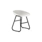 Modern Armless Backrest Counter Stool Iron Bar Stool with Acrylic Seat for Milk Tea Shop