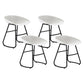 Modern Armless Backrest Counter Stool Iron Bar Stool with Acrylic Seat for Milk Tea Shop