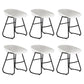 Modern Armless Backrest Counter Stool Iron Bar Stool with Acrylic Seat for Milk Tea Shop